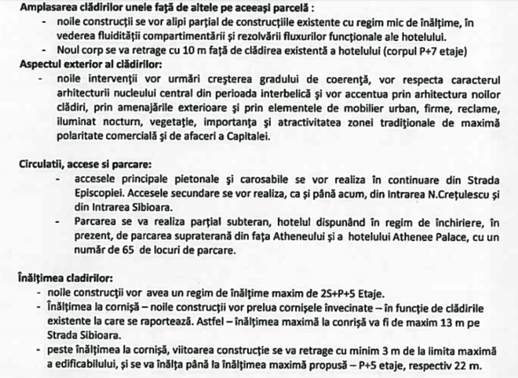 FOTO+DOCUMENT Cum pregătește George Copos extinderea hotelului Athénée Palace Hilton, emblemă a Bucureștiului