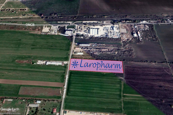 Amplasamentul viitoarei fabrici Laropharm din Măgurele