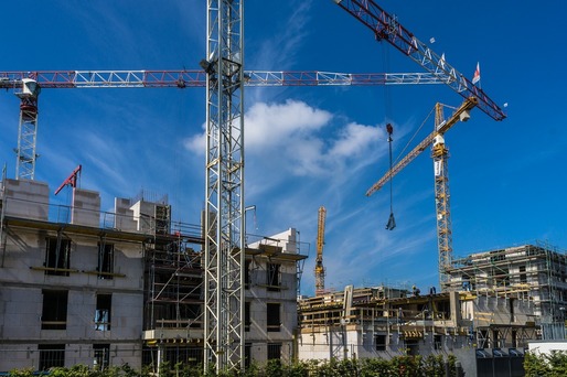 România, a treia mare creștere a lucrărilor de construcții