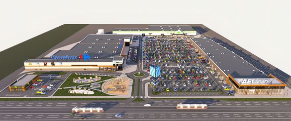 FOTO AFI Europe a început construirea primului său parc de retail din România. 