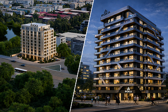 EXCLUSIV FOTO Proprietarul complexului Sir revine în forță pe piața imobiliară: două proiecte cu 142 de apartamente și un hotel de 4 stele