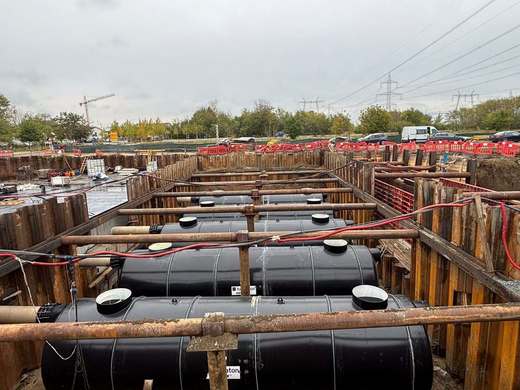 FOTO Bucureștiul se apără de inundații și construiește trei bazine uriașe de retenție a apelor pluviale