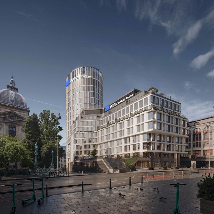 FOTO O nouă clădire de birouri pe Calea Victoriei. AFI a desemnat BOG’ART antreprenor general pentru proiectul AFI Central Tower