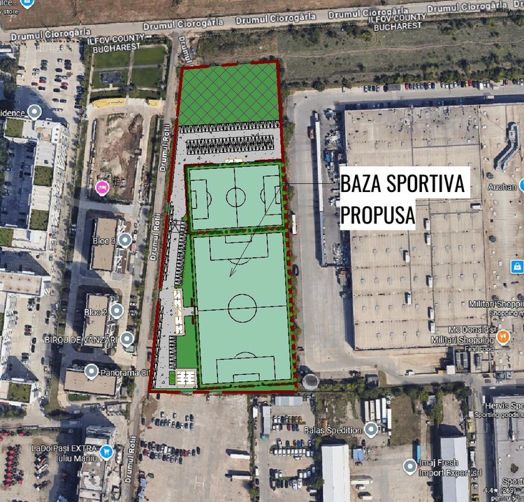 Proiectul bazei sportive prezentat autorităților Proiectul bazei sportive prezentat autorităților