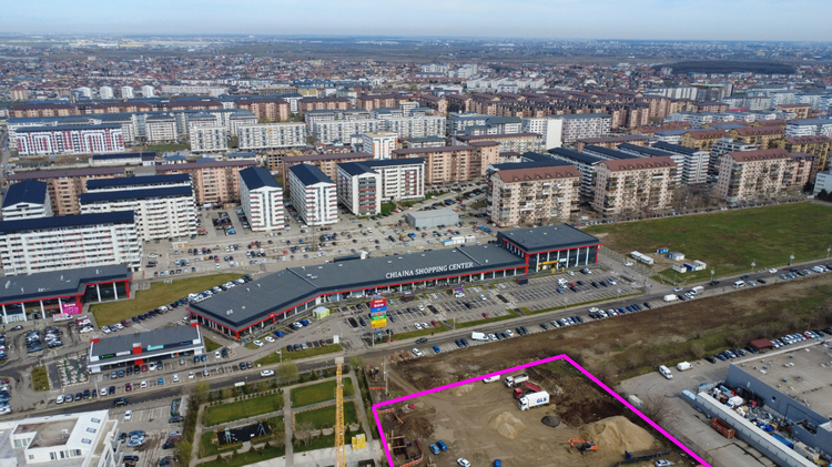 Amplasamentul viitoarei baze sportive Amplasamentul viitoarei baze sportive