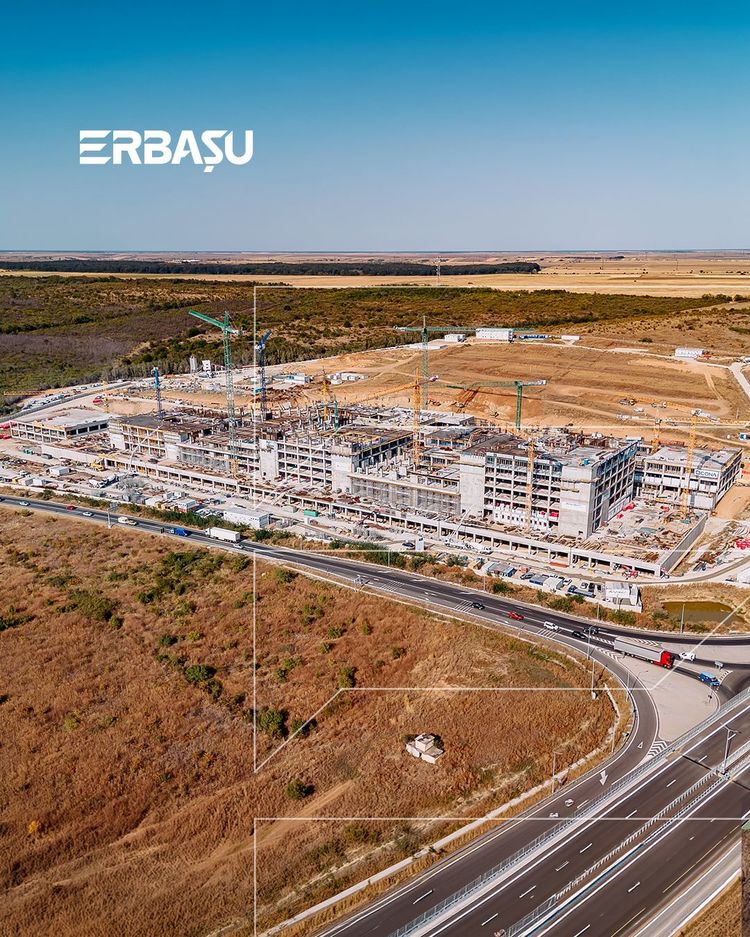FOTO Cel mai mare șantier de infrastructură medicală din România. Peste 600 de muncitori lucrează la Spitalul Regional de Urgență Craiova. va avea și un heliport destinat inclusiv elicopterului Black Hawk S70