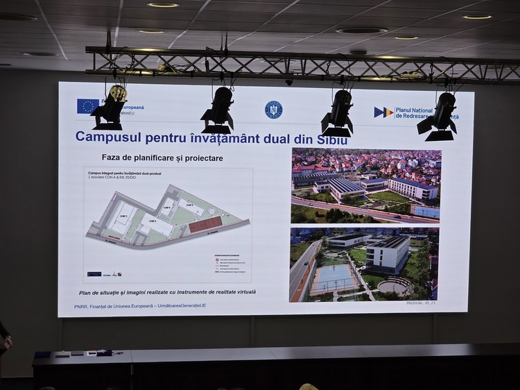 FOTO Investiție în România a companiilor auto cu fabrici în Sibiu. Campus universitar de învățământ dual cu finanțare PNRR. Aumovio, cel mai mare co-finanțator în programele de învățământ ale studenților