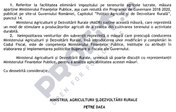 Neimpozitarea terenurilor agricole rămâne incertă și pentru anul viitor, deși fusese promisă pentru 2018. Ce a fost realizat din măsuri promise: Nimic