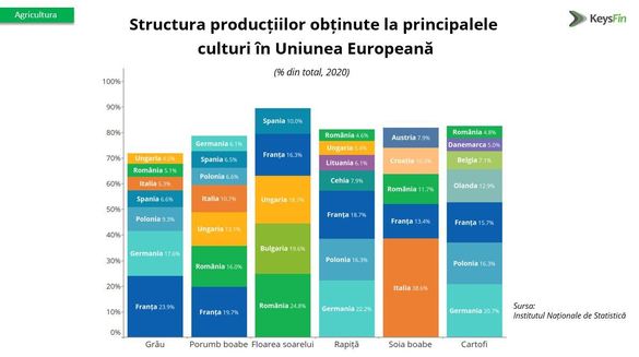INFOGRAFICE 2021, an de revenire pentru agricultura românească. Până în apropierea sau chiar depășirea nivelului record atins în 2019