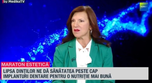 VIDEO Maratonul Medika TV: Legătura dintre estetică și sănătate orală la vârsta a treia. Dr. Lorelei Nassar: „În această etapă a vieții reabilitarea dentară complexă este prioritară”