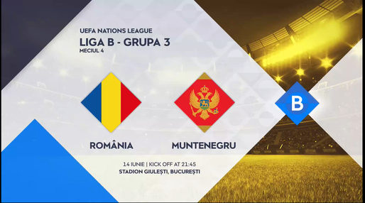 Prima TV, lider de piață pe perioada meciului Muntenegru - România