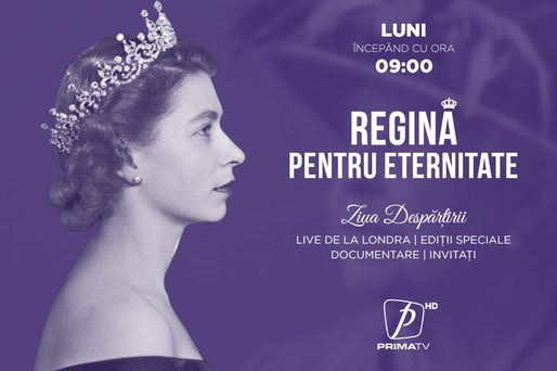 VIDEO Regină pentru eternitate, un program special la Prima TV dedicat funeraliilor Reginei Elisabeta a II-a