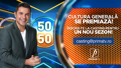 Cultura generală se premiază! Înscrie-te la casting pentru noul sezon 50/50, la Prima TV