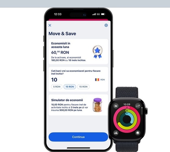BCR introduce în România, în premieră, un nou sistem: Primești bani dacă mergi FOTO