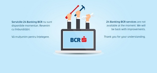 UPDATE - Sistemul informatic al BCR a revenit după o problemă temporară