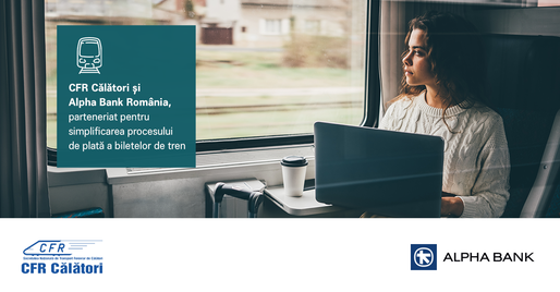 CFR Călători și Alpha Bank România, acord privind furnizarea serviciilor de plată a legitimațiilor de călătorie online și direct în tren