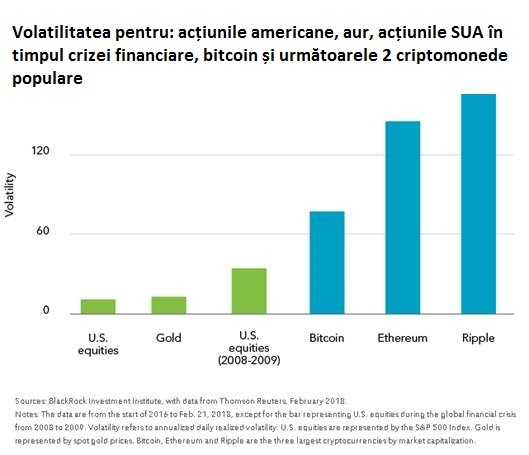 BlackRock, cel mai mare fond de investiții din lume, avertizează asupra volatilității monedelor virtuale