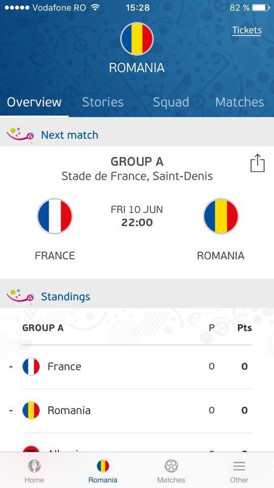 UEFA EURO 2016 Official App, o aplicație obligatorie pe durata Campionatului European de fotbal