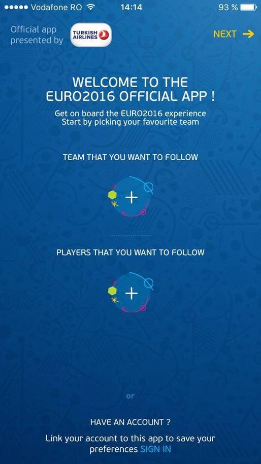UEFA EURO 2016 Official App, o aplicație obligatorie pe durata Campionatului European de fotbal