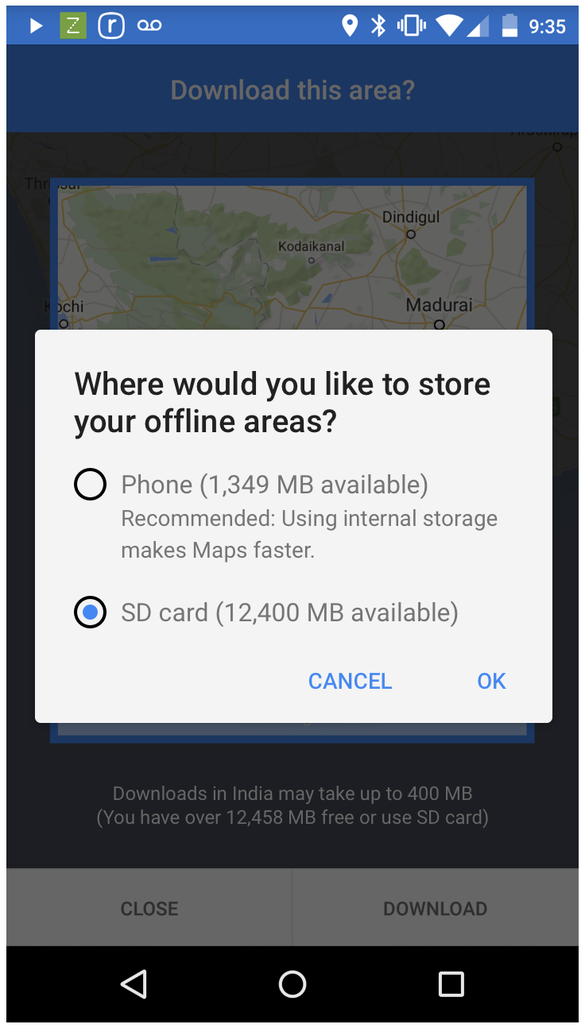 FOTO Google Maps pentru Android poate funcționa doar pe Wi-Fi și permite descărcarea hărților pe cardul de memorie