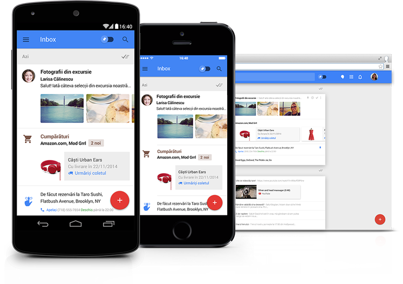 Inbox by Gmail este un excelent client de mail pentru smartphone