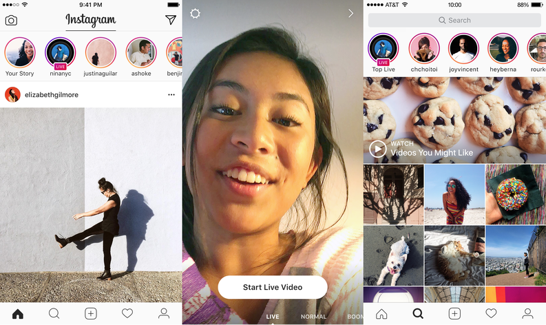Instagram lansează transmisiuni live și mesaje care se autodistrug