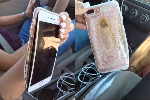 VIDEO Un iPhone 7 Plus a luat foc din senin. Apple investighează problema