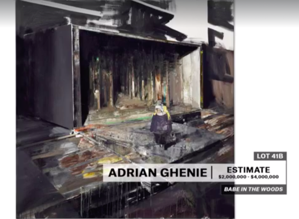 FOTO La New York, un tablou de Adrian Ghenie a fost vândut cu peste 2 milioane de dolari. În licitație, o sculptură promovată de o româncă a stabilit recordul pentru un artist în viață