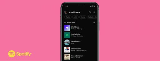Spotify îmbunătățește biblioteca personală de muzică și podcasturi