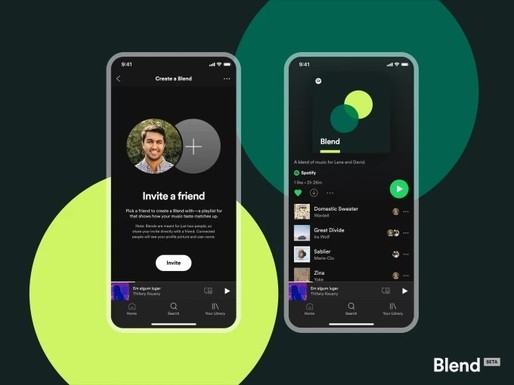 Spotify lansează Only You și Blend, două noi secțiuni de recomandări personalizate