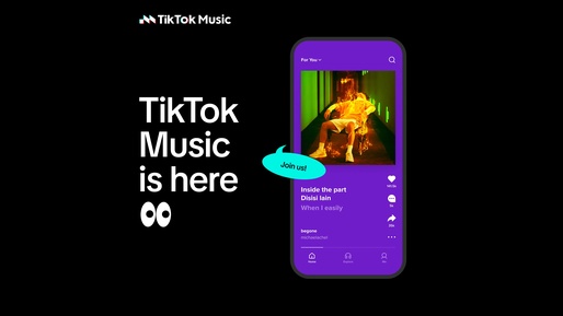 TikTok își lansează propriul serviciu de streaming pentru muzică