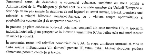 Observând deschiderea SUA față de Cuba, Guvernul român vrea să refacă rapid relația cu Havana