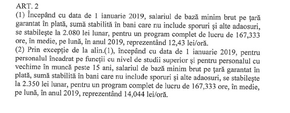 EXCLUSIV ULTIMA ORĂ DOCUMENT Guvernul a redactat actul care ridică salariul minim brut și introduce, în premieră, un salariu minim diferențiat, din noiembrie