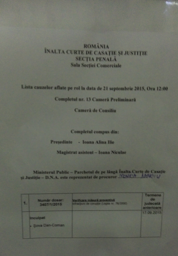 UPDATE Procesul lui Victor Ponta a început astăzi la ICCJ. Șova rămâne sub control judiciar și nu poate lua legătura cu premierul