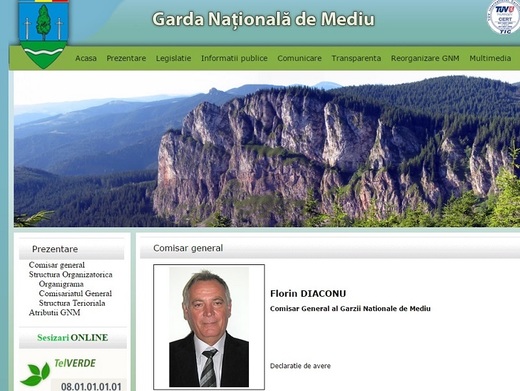 Cioloș a schimbat conducerea Gărzii Naționale de Mediu