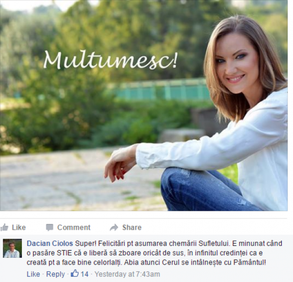 Premierului Cioloș i-a fost furată identitatea pe Facebook