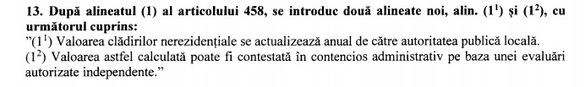 O nouă modificare de Cod Fiscal aproape de introducere: Valoarea clădirilor nerezidențiale aparținând persoanelor fizice, actualizată anual de primărie