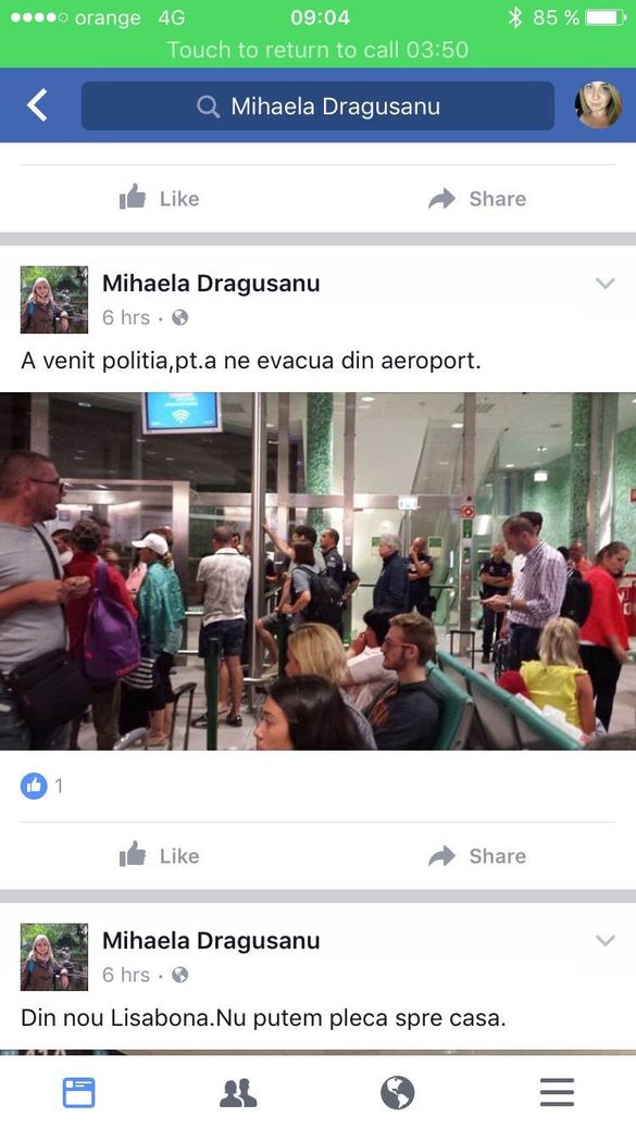 FOTO Mai mulți români, blocați pe aeroportul din Lisabona. Premierul Tudose l-a revocat pe consul