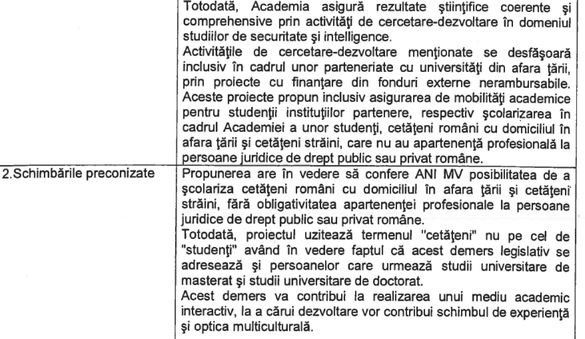 EXCLUSIV SRI vrea mai mulți străini și români din afara țării la Academia sa. CSAT a fost inițial exclus de la aprobarea școlarizării acestora