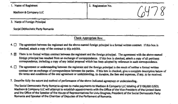 DOCUMENT Dragnea mai vrea o întâlnire cu Trump. PSD a plătit în acest scop 100.000 de dolari unei firme de lobby din Washington