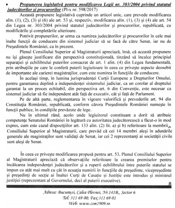CSM se opune eliminării președintelui României de la numirea șefilor Parchetelor și ÎCCJ: