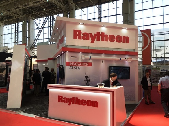 Standul Raytheon din cadrul expoziției internaționale Black Sea Defense & Aerospace (BSDA) București 2018 