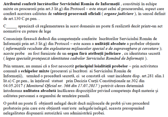 EXCLUSIV DOCUMENT Primul inculpat într-un caz de corupție achitat pe motivul presupusei ilegalități a protocolului secret de cooperare Parchet-SRI: un jandarm condamnat în primă instanță pentru luare de mită