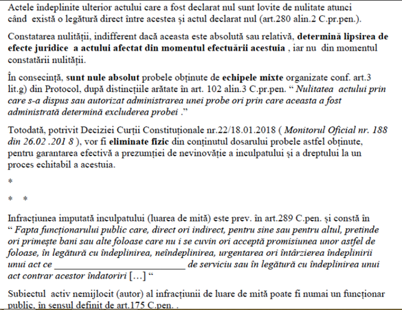 EXCLUSIV DOCUMENT Primul inculpat într-un caz de corupție achitat pe motivul presupusei ilegalități a protocolului secret de cooperare Parchet-SRI: un jandarm condamnat în primă instanță pentru luare de mită