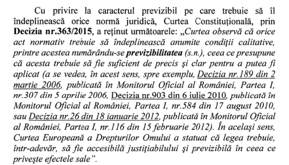 Extras din avizul Consiliului Legislativ asupra proiectului de lege