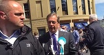 VIDEO Liderul Partidului britanic pentru Brexit, atacat cu... milkshake