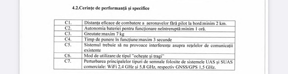 DOCUMENT+VIDEO MApN vrea sistem portabil antidronă pentru protecția obiectivelor militare față de 