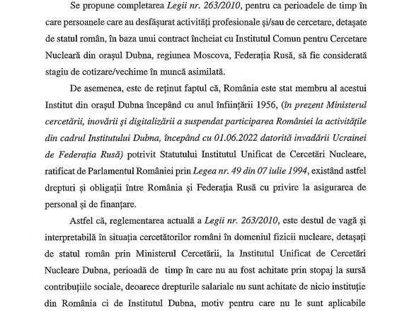 DOCUMENT&FOTO Pensii pentru cercetătorii români de la un institut nuclear din Rusia ce datează din epoca sovietică