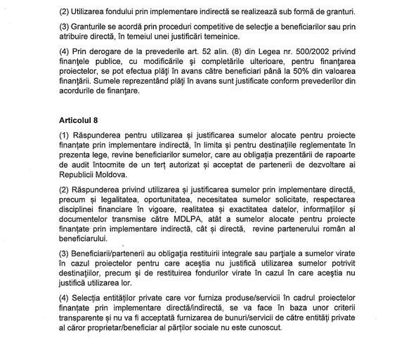 DOCUMENT Coaliția vrea redirecționarea banilor acordați de România autorităților centrale de la Chișinău către primarii din Republica Moldova