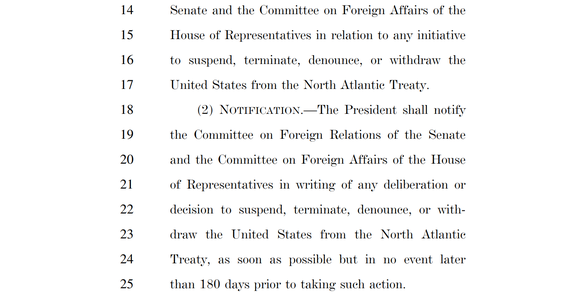 DOCUMENT Congresul american a adoptat o lege care să-l împiedice pe Trump să scoată SUA din NATO dacă va fi reales președinte